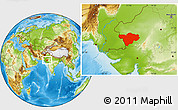 Physical Location Map of Barmer