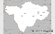 Gray Simple Map of Barmer