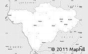 Silver Style Simple Map of Barmer