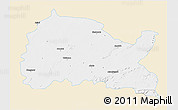 Classic Style 3D Map of Bhilwara, single color outside