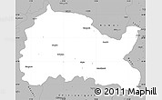 Gray Simple Map of Bhilwara