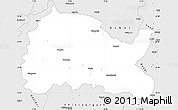 Silver Style Simple Map of Bhilwara