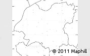 Blank Simple Map of Bikaner, no labels