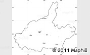 Blank Simple Map of Jaipur, cropped outside