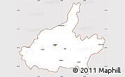 Classic Style Simple Map of Jaipur, cropped outside