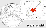 Blank Location Map of Jaisalmer