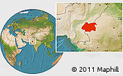 Satellite Location Map of Jaisalmer