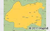 Savanna Style Simple Map of Jaisalmer
