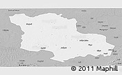 Gray Panoramic Map of Jodhpur