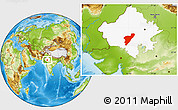 Physical Location Map of Pali, highlighted parent region