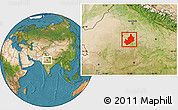 Satellite Location Map of Sawai Madhopur