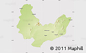 Physical Map of Sikar, cropped outside