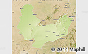 Physical Map of Sikar, satellite outside
