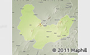 Physical Map of Sikar, semi-desaturated