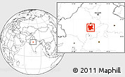 Blank Location Map of Tonk