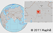Gray Location Map of Tonk