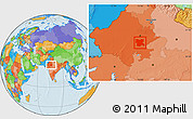 Political Location Map of Tonk