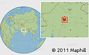 Savanna Style Location Map of Tonk