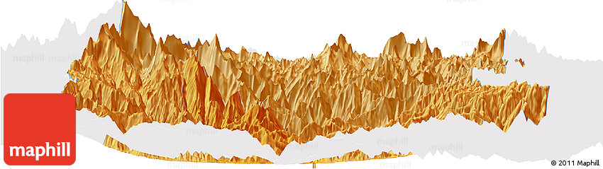 Political Shades Horizon Map of Sikkim, single color outside Political Shades Horizon Map of Sikkim, single color outside