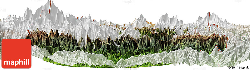 Satellite Horizon Map of Sikkim, lighten
