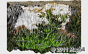 Satellite Panoramic Map of Sikkim, darken