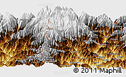 Physical Panoramic Map of West District