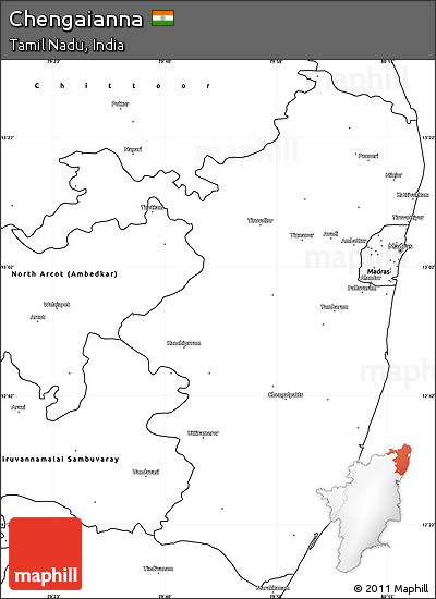 Blank Simple Map of Chengaianna