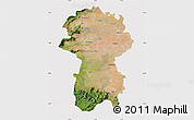 Satellite Map of Coimbatore, cropped outside