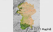 Satellite Map of Coimbatore, lighten, desaturated