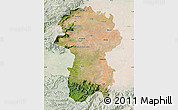 Satellite Map of Coimbatore, lighten