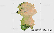Satellite Map of Coimbatore, single color outside