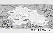 Gray Panoramic Map of Dharmapuri