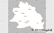 Gray Simple Map of Dharmapuri, cropped outside