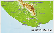 Physical 3D Map of Kanniyakumari