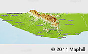 Physical Panoramic Map of Kanniyakumari