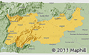Savanna Style 3D Map of Madurai