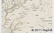 Shaded Relief Map of Madurai