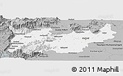 Gray Panoramic Map of Madurai