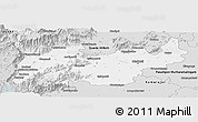 Silver Style Panoramic Map of Madurai