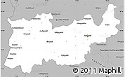 Gray Simple Map of Madurai