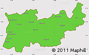 Political Simple Map of Madurai, cropped outside