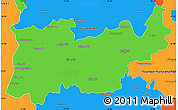 Political Simple Map of Madurai