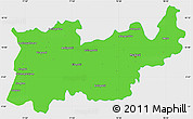 Political Simple Map of Madurai, single color outside