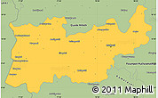 Savanna Style Simple Map of Madurai