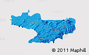 Political 3D Map of Nilgiris, cropped outside
