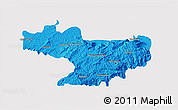 Political 3D Map of Nilgiris, single color outside