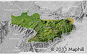 Satellite 3D Map of Nilgiris, lighten, desaturated