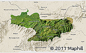 Satellite 3D Map of Nilgiris, shaded relief outside