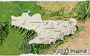 Shaded Relief 3D Map of Nilgiris, satellite outside