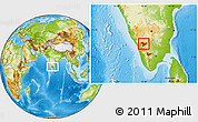 Physical Location Map of Nilgiris